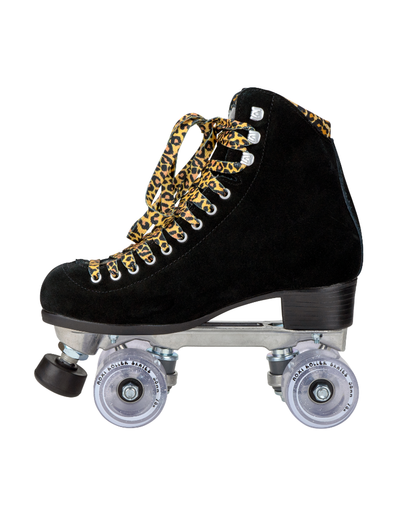 Panther Roller Skates - Black Suede