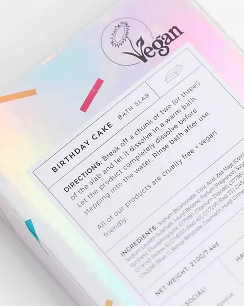 Bath Slab - Birthday Cake