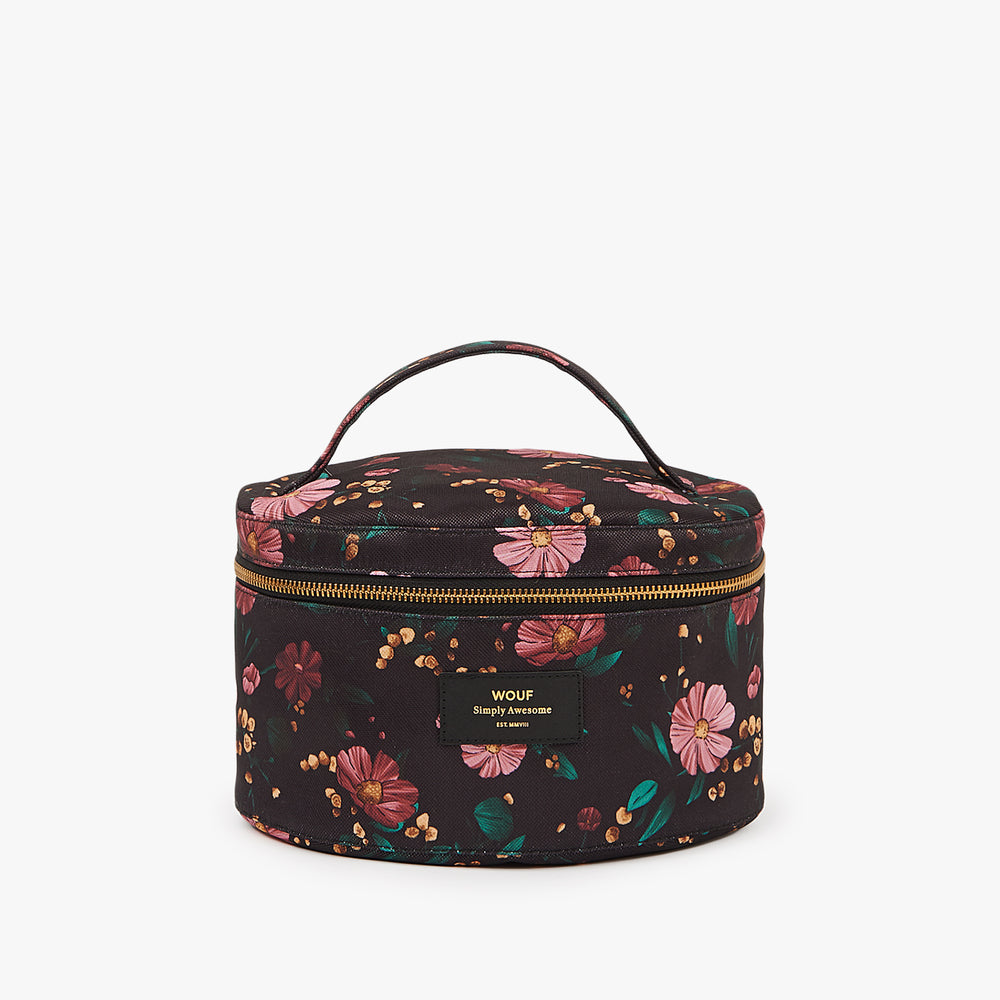 
                      
                        Make-Up Bag - Black Flowers
                      
                    