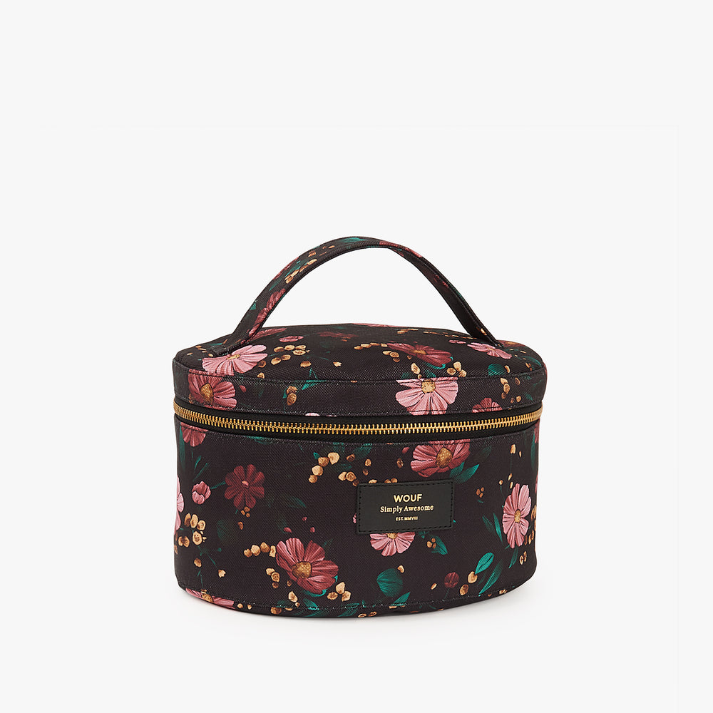 
                      
                        Make-Up Bag - Black Flowers
                      
                    