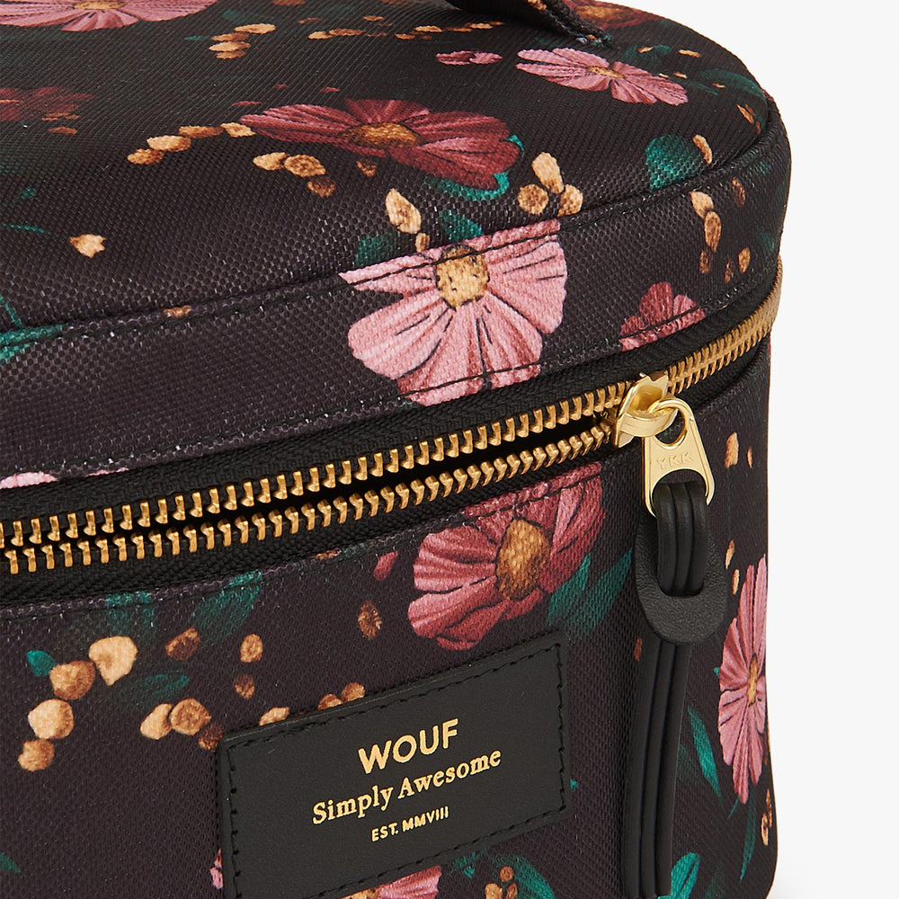 
                      
                        Make-Up Bag - Black Flowers
                      
                    