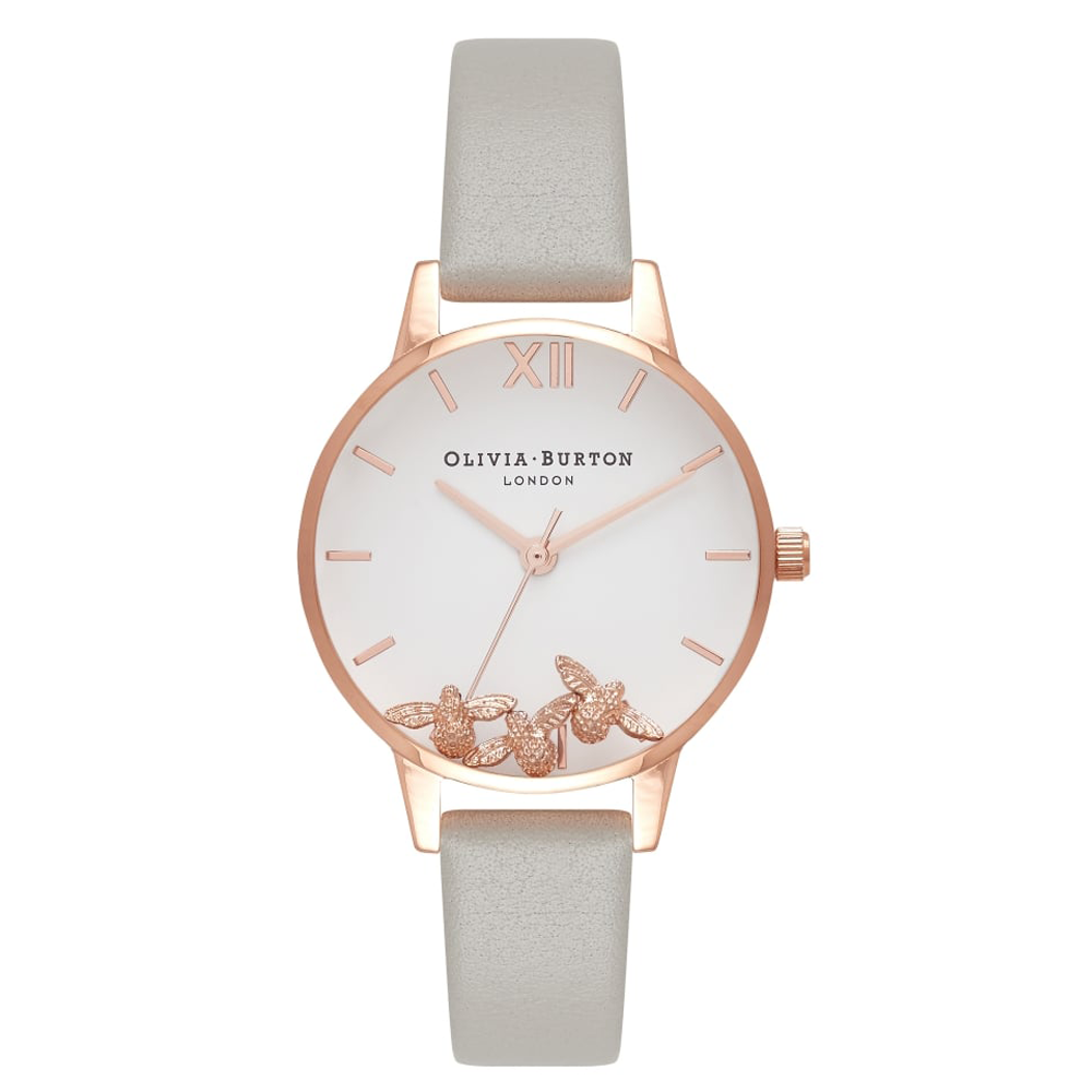 Busy Bee - Grey & Rose Gold