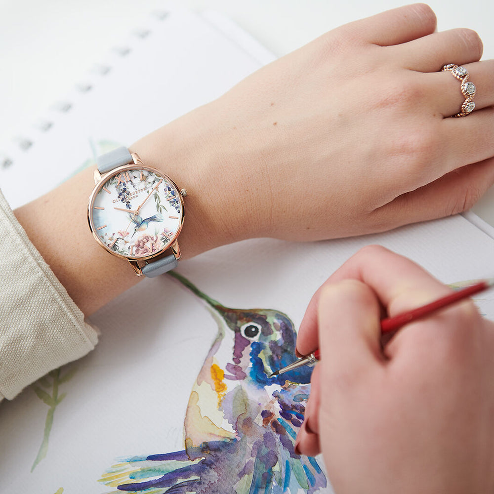 
                      
                        Painterly Prints - Vegan Chalk Blue & Rose Gold
                      
                    