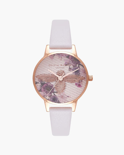 Embroidered Dial - Blush & Rose Gold