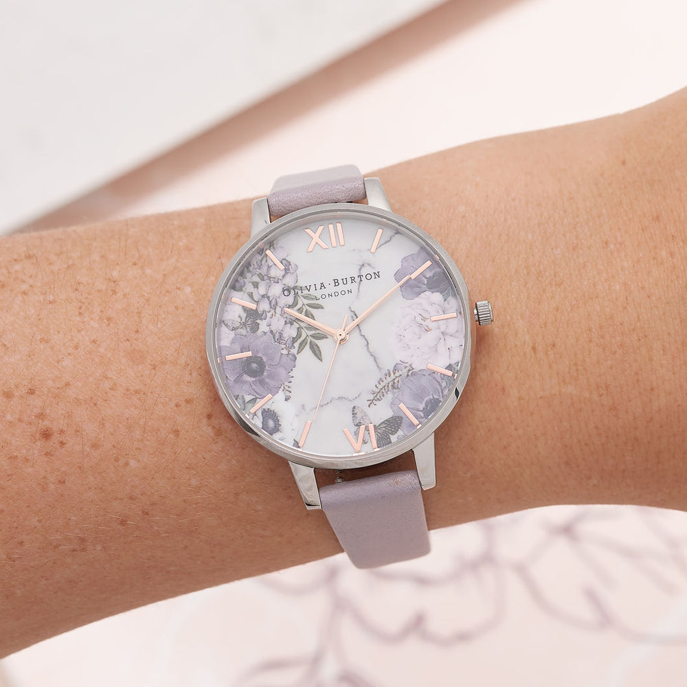 
                      
                        Marble Floral - Grey Lilac, Rose Gold & Silver
                      
                    