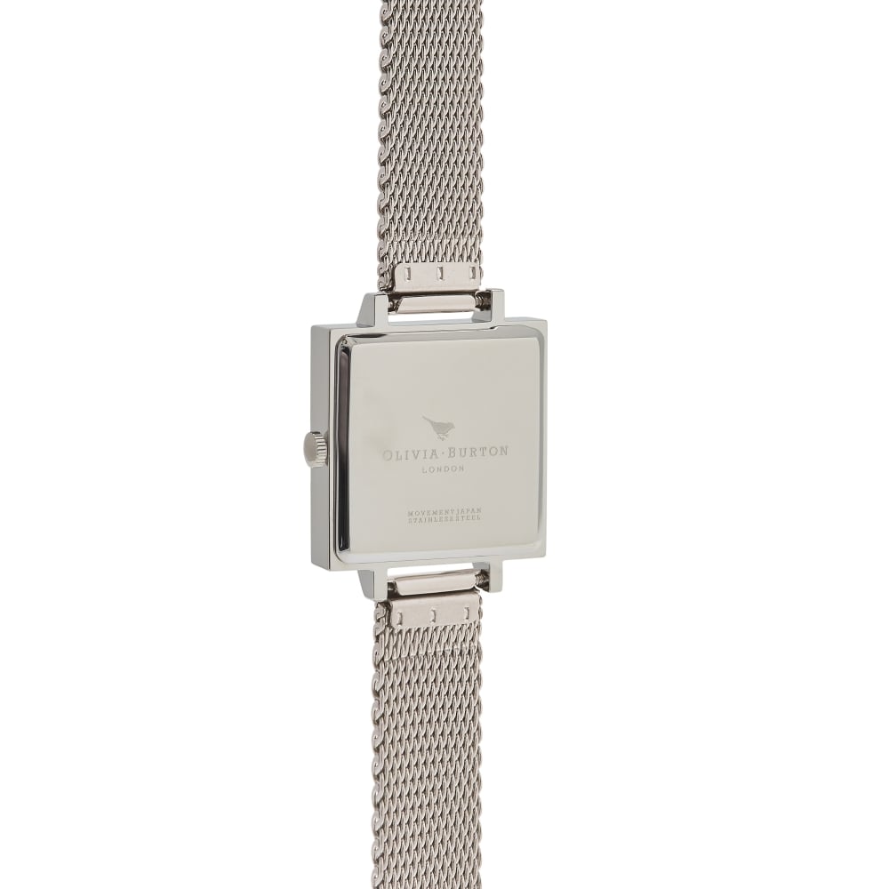 
                      
                        Midi Square Dial - Rose Gold & Silver Mesh
                      
                    