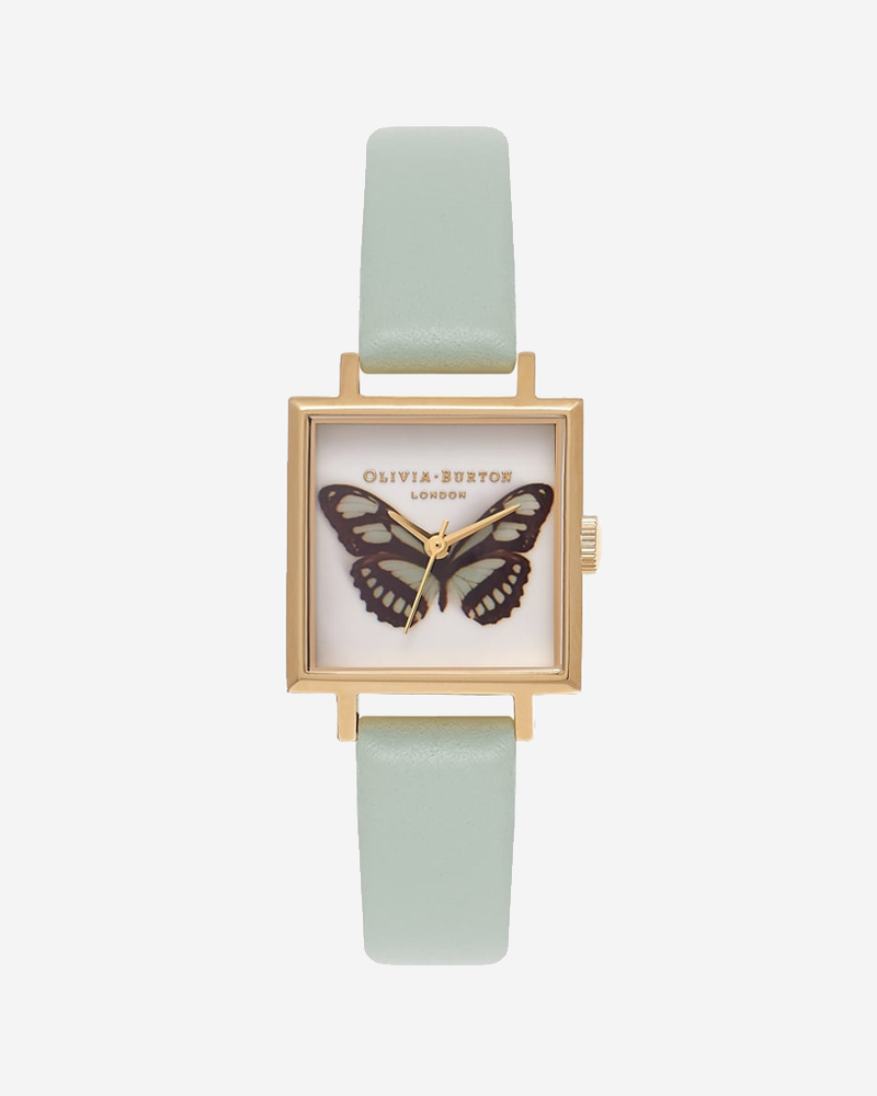 
                      
                        Woodland Square Dial Butterfly - Mint & Gold
                      
                    