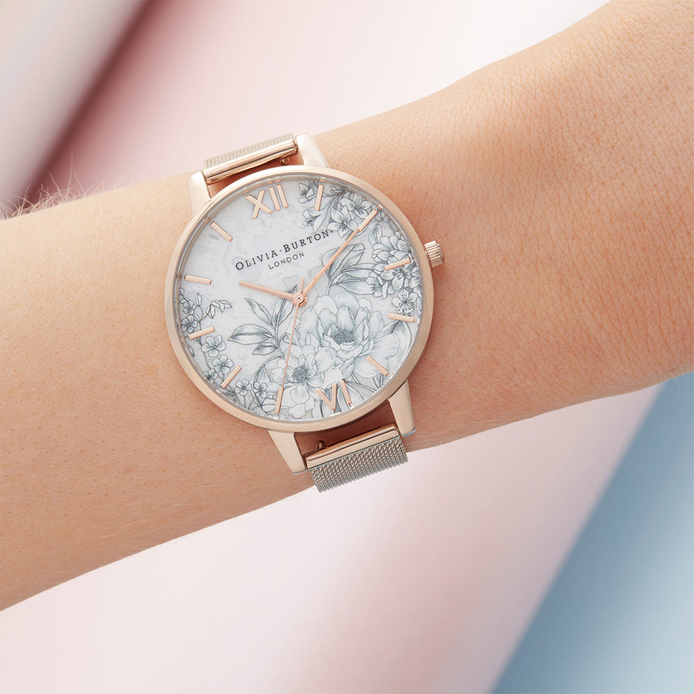 
                      
                        Terrazzo Florals - Pale Rose Gold Mesh
                      
                    