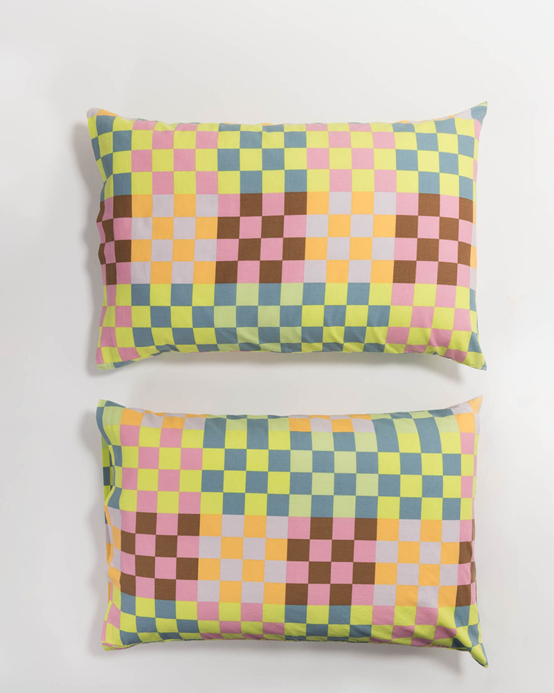 
                      
                        Pillow Case Set Of 2 - Big Check Multi
                      
                    
