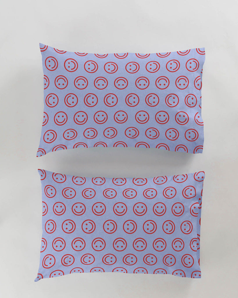 Pillow Case Set Of 2 - Happy Cornflower