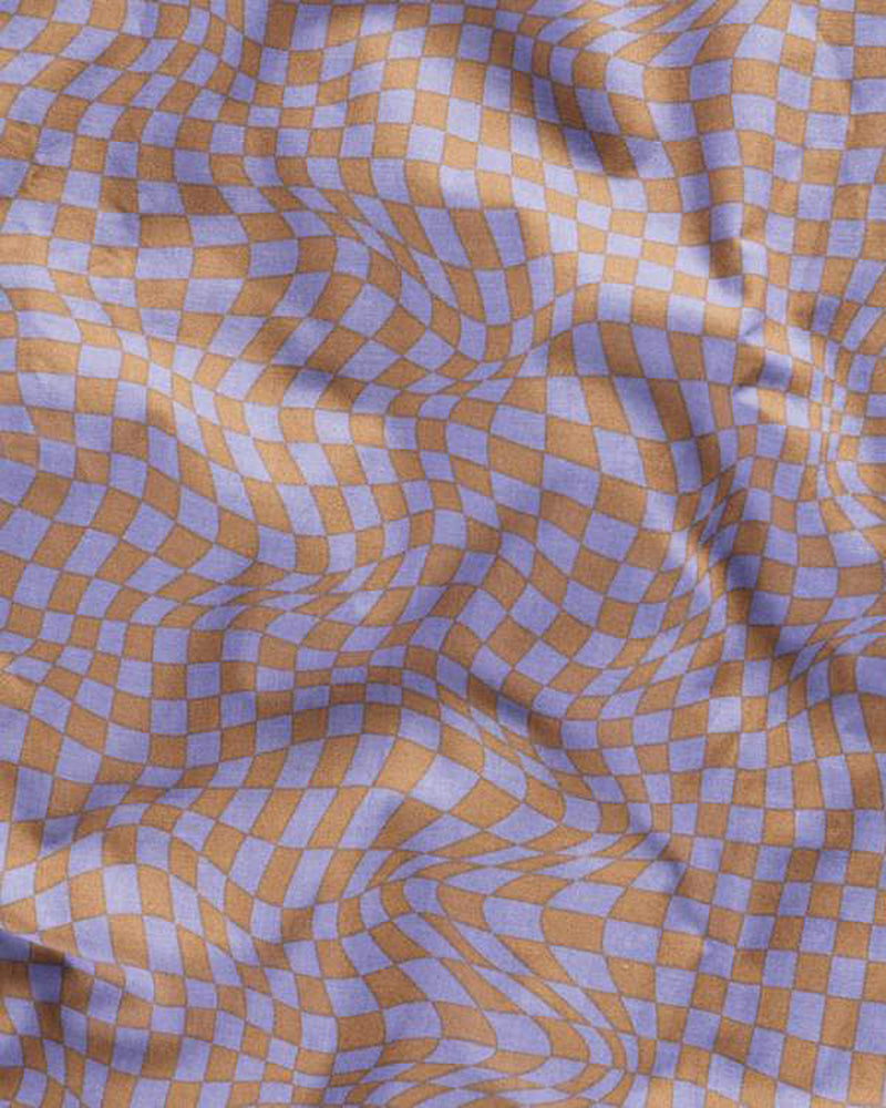 
                      
                        Pillow Case Set Of 2 - Lavender Trippy Checker
                      
                    