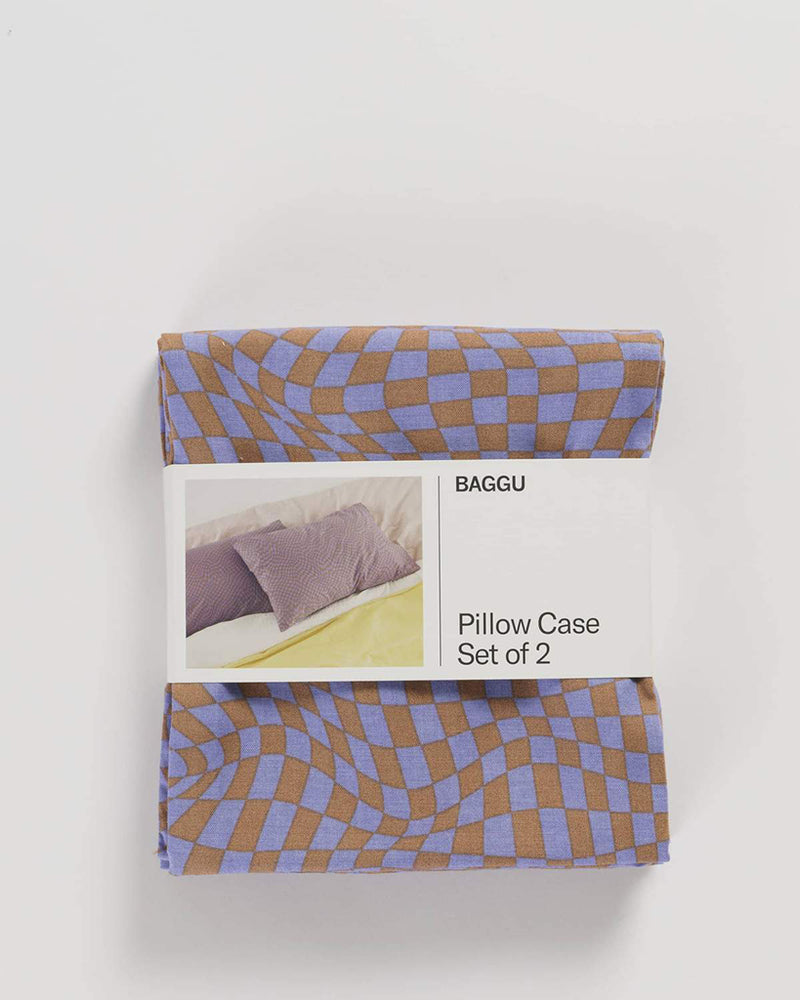 
                      
                        Pillow Case Set Of 2 - Lavender Trippy Checker
                      
                    