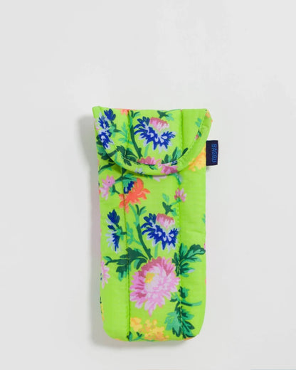 Puffy Glasses Case - Lime Rose
