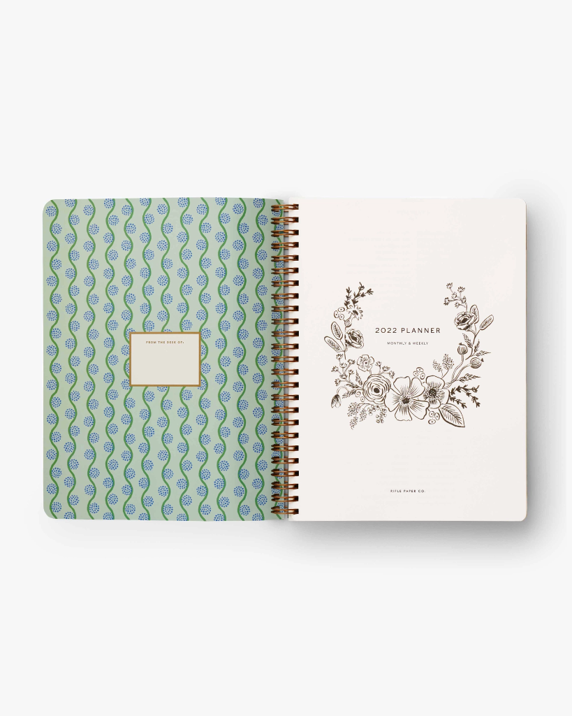12-Month Softcover Spiral Planner 2022 - Marguerite