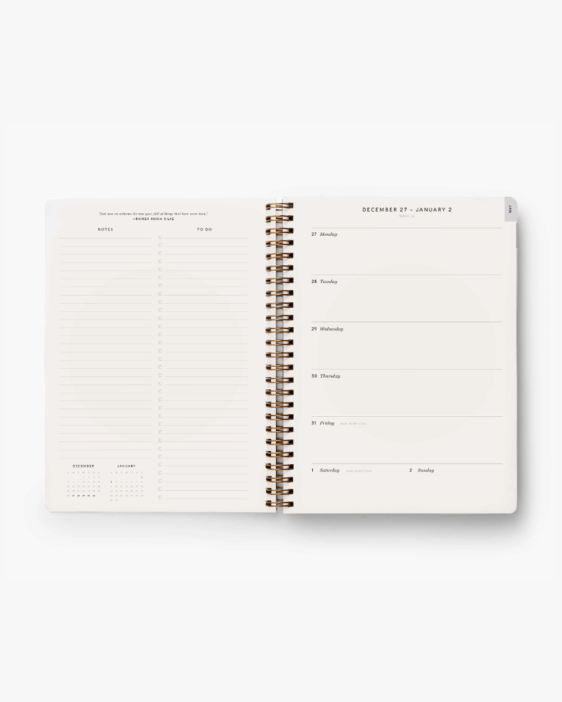 12-Month Softcover Spiral Planner 2022 - Marguerite