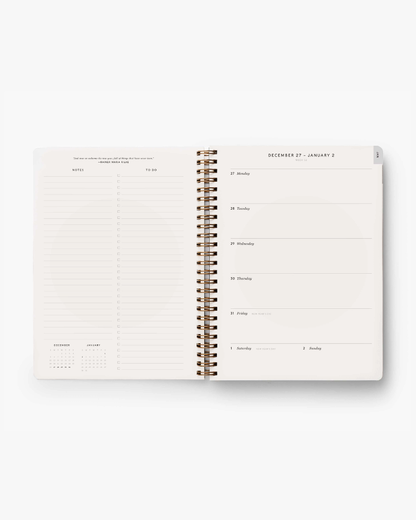 12-Month Softcover Spiral Planner 2022 - Dovecote