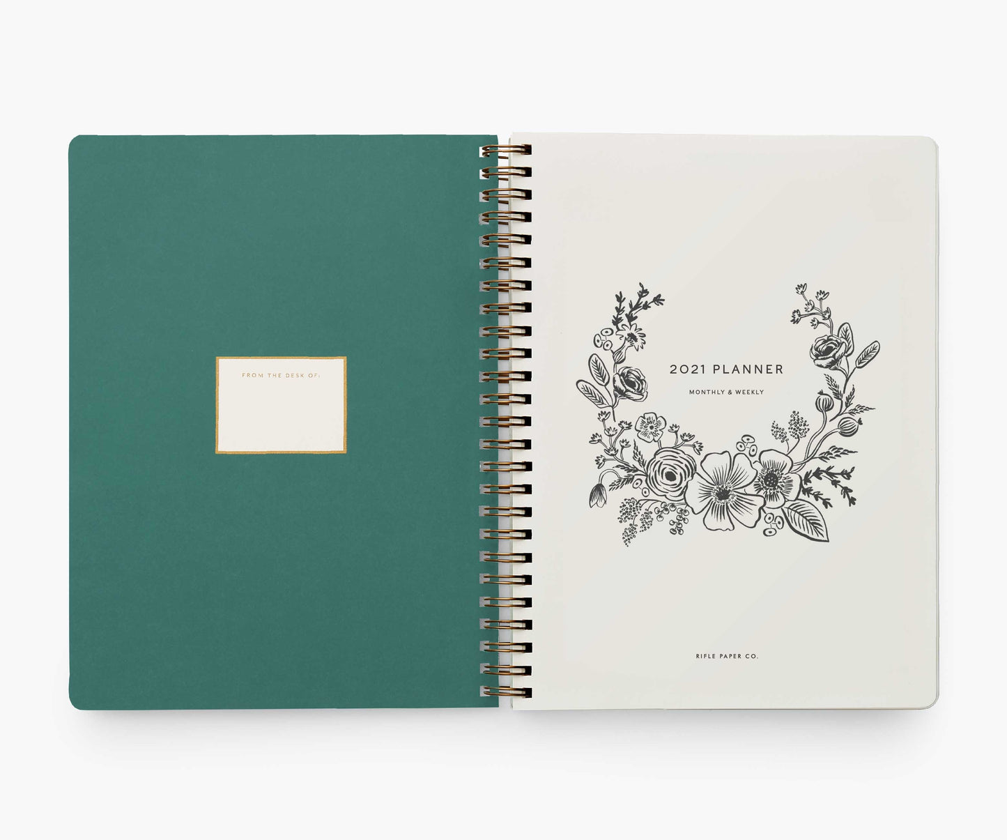 12-Month Softcover Spiral Planner 2021 - Strawberry Fields