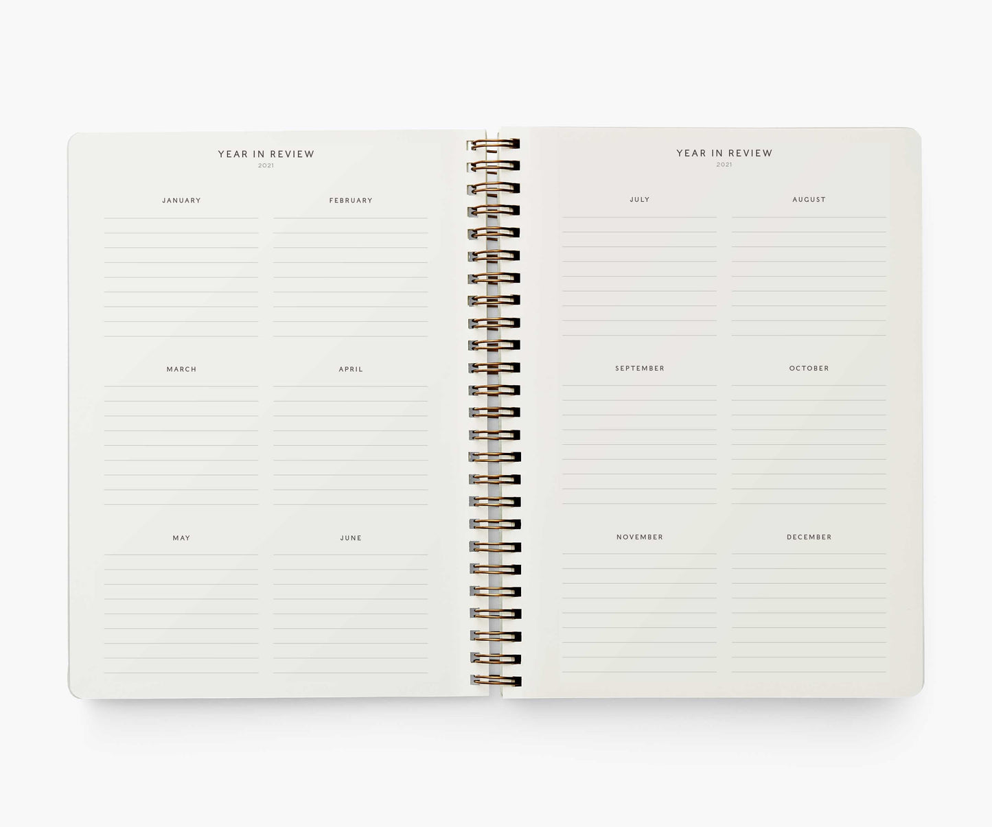 12-Month Softcover Spiral Planner 2021 - Strawberry Fields