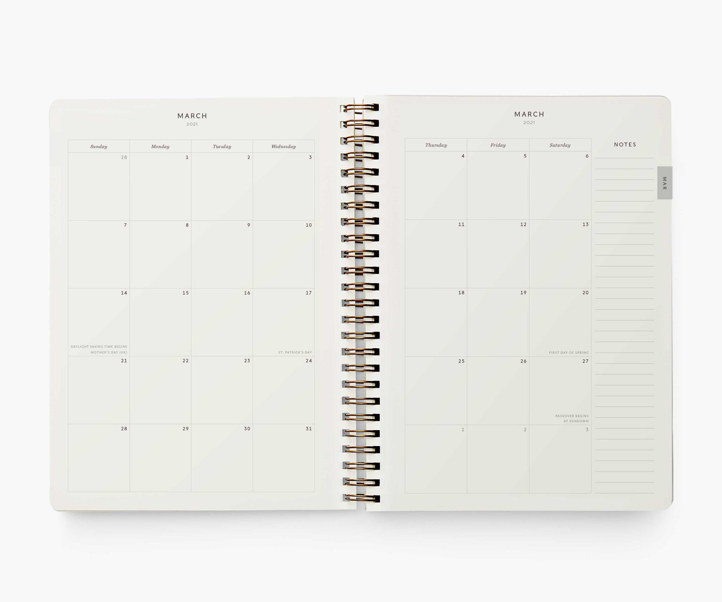 12-Month Softcover Spiral Planner 2021 - Strawberry Fields