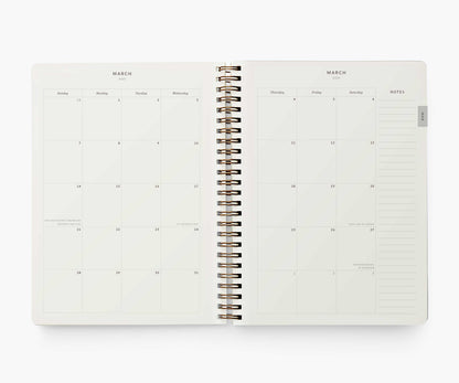 12-Month Softcover Spiral Planner 2021 - Strawberry Fields