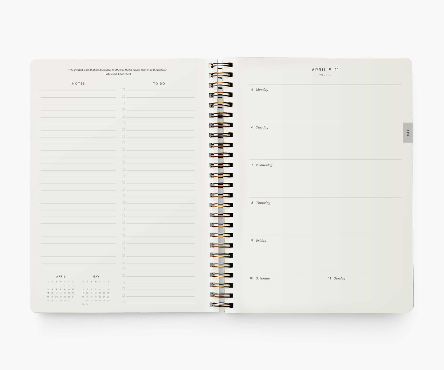 12-Month Softcover Spiral Planner 2021 - Strawberry Fields