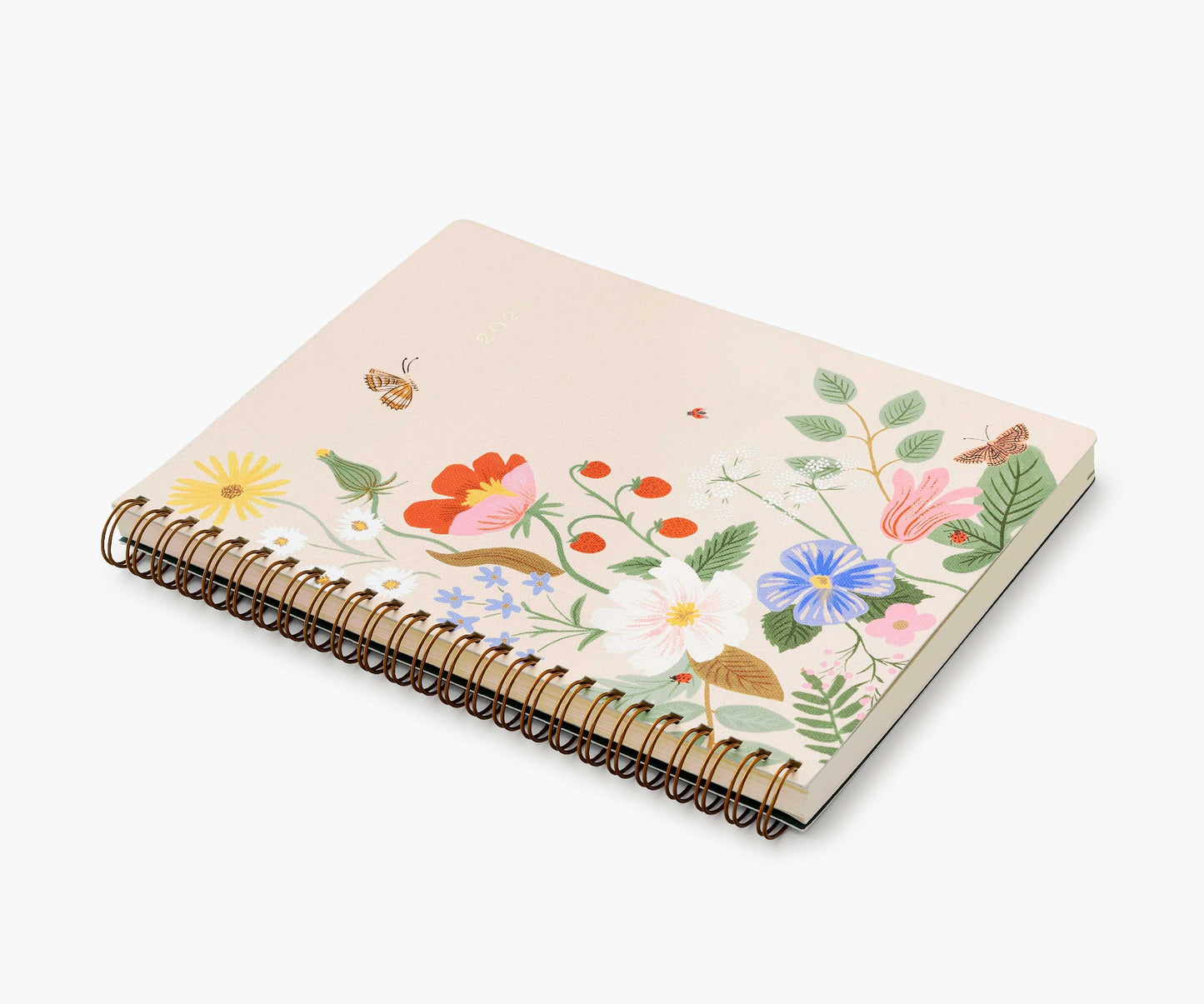 12-Month Softcover Spiral Planner 2021 - Strawberry Fields