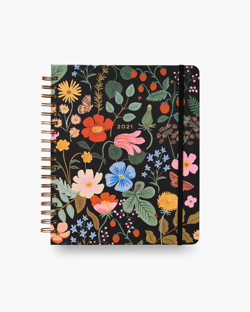 17-Month Planner 2021 - Strawberry Fields Spiral