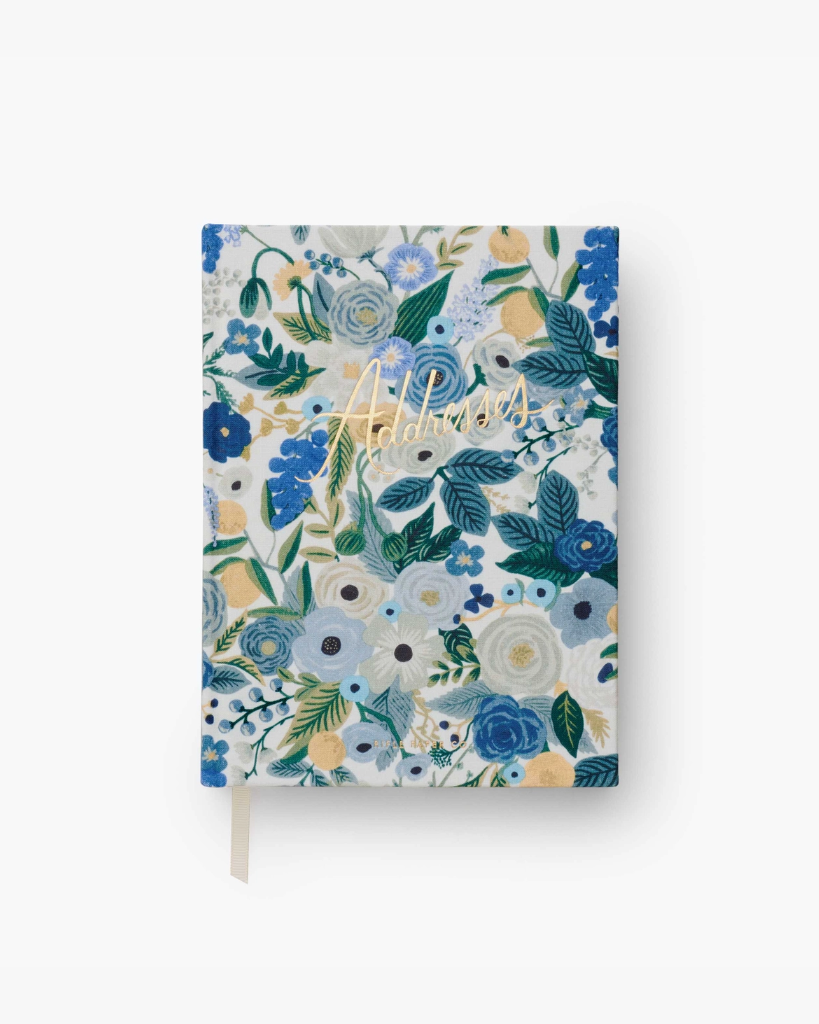 Address Book - Garden Party Blue