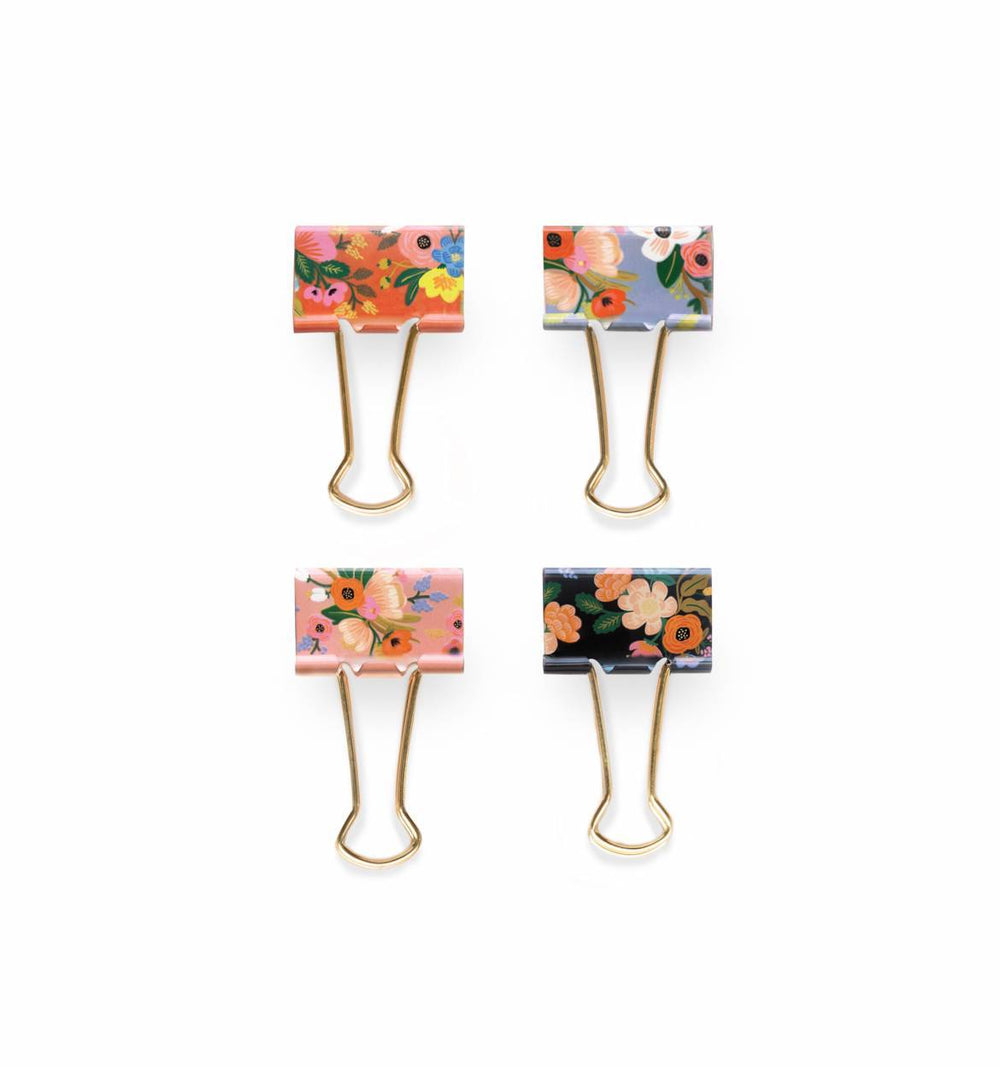 Binder Clips - Lively Floral