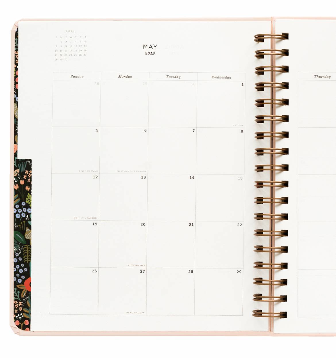 Everyday 17-Month Planner 2019 - Bouquet Spiral