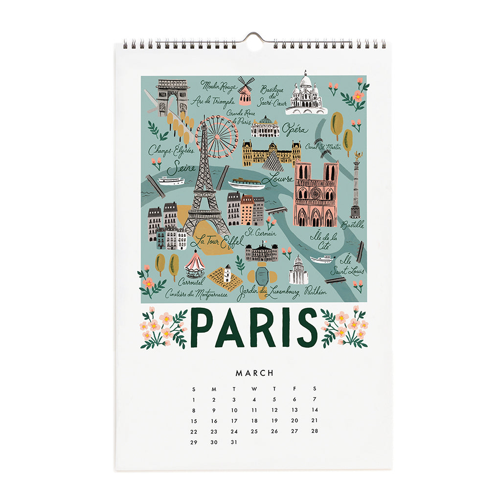 Wall Calendar 2020 - City Maps