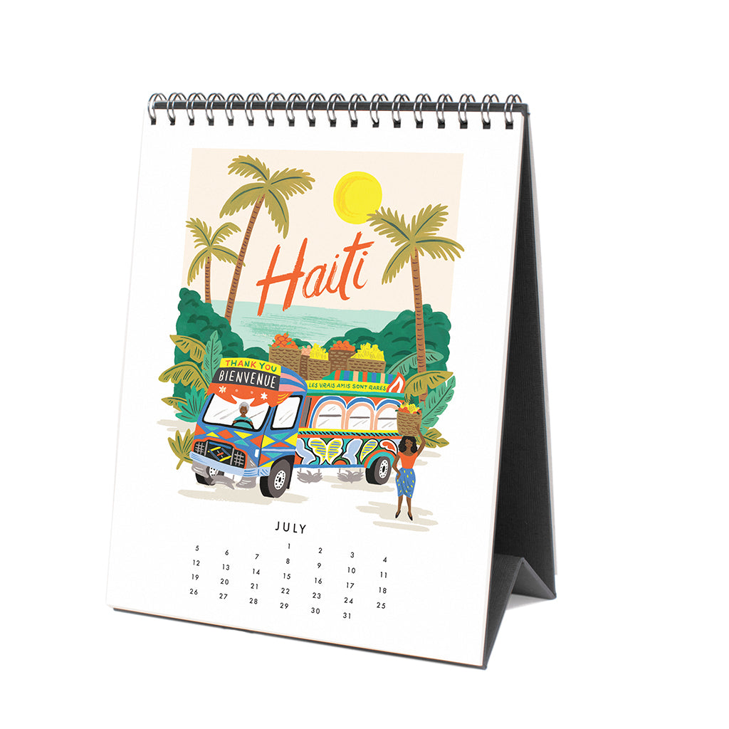 Desk Calendar 2020 - World Traveler