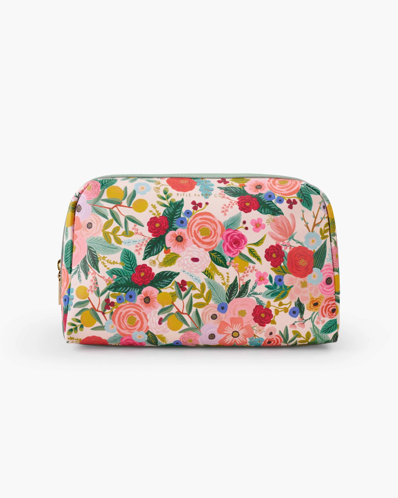 Large Cosmetic Pouch - Garden Party