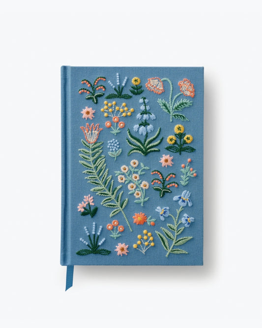 Embroidered Notebook - Menagerie Garden