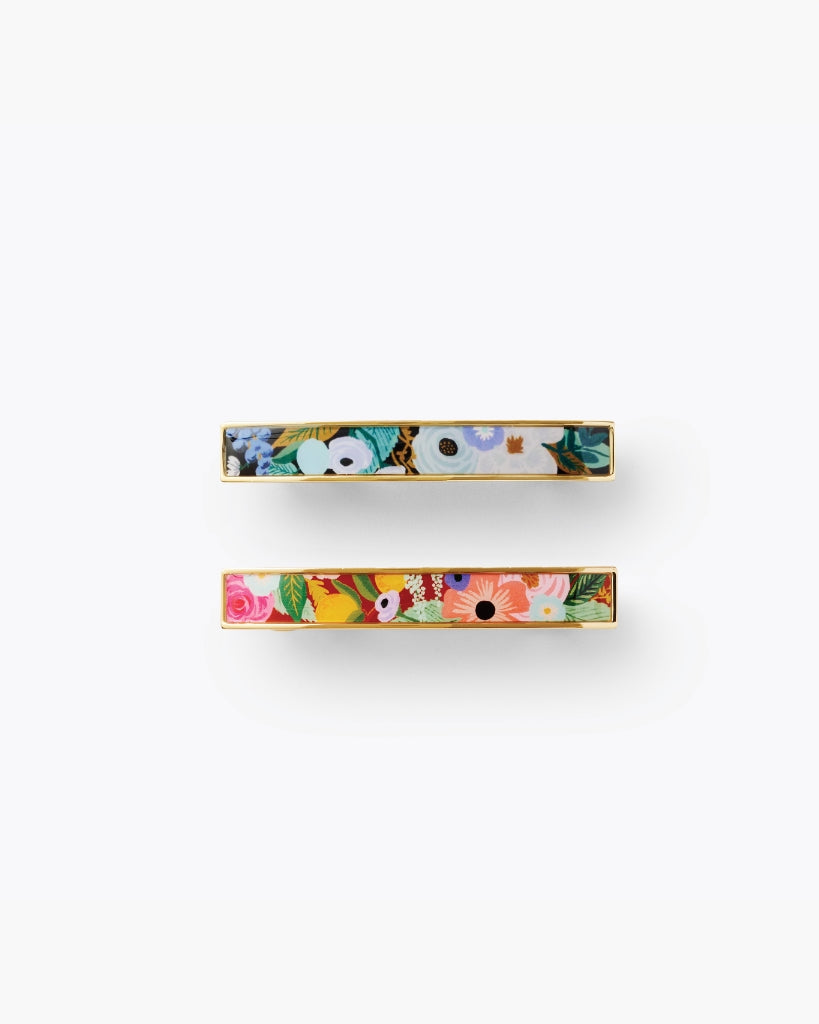 Enamel Hair Clip Set - Garden Party