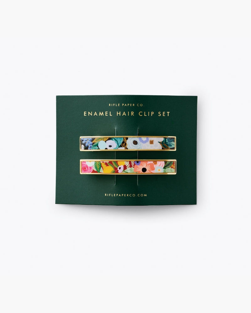 
                      
                        Enamel Hair Clip Set - Garden Party
                      
                    