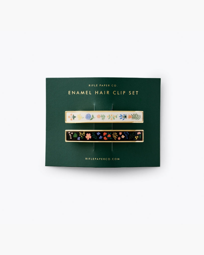 Enamel Hair Clip Set - Menagerie