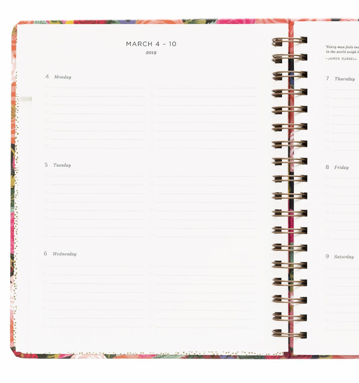 Everyday 17-Month Planner 2019 - Juliet Rose Spiral