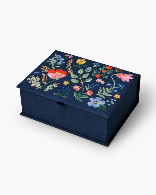 Embroidered Keepsake Box - Strawberry Fields [PRE ORDER]