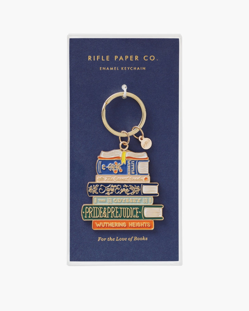 Enamel Keychain - Book Club