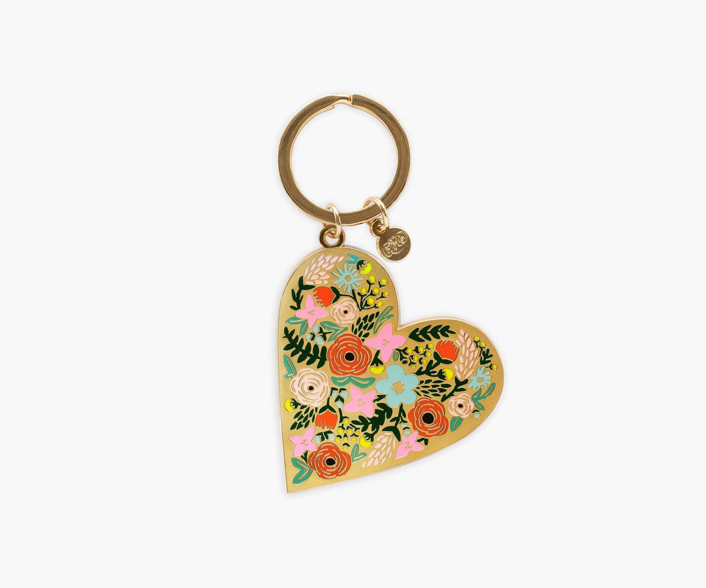 Enamel Keychain - Floral Heart [PRE ORDER]