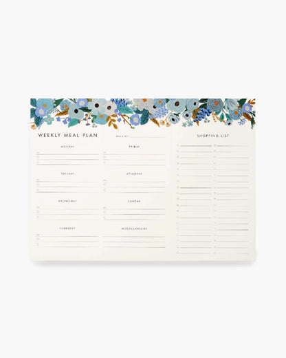 Weekly Meal Planner - Garden Party Blue [PRE ORDER]