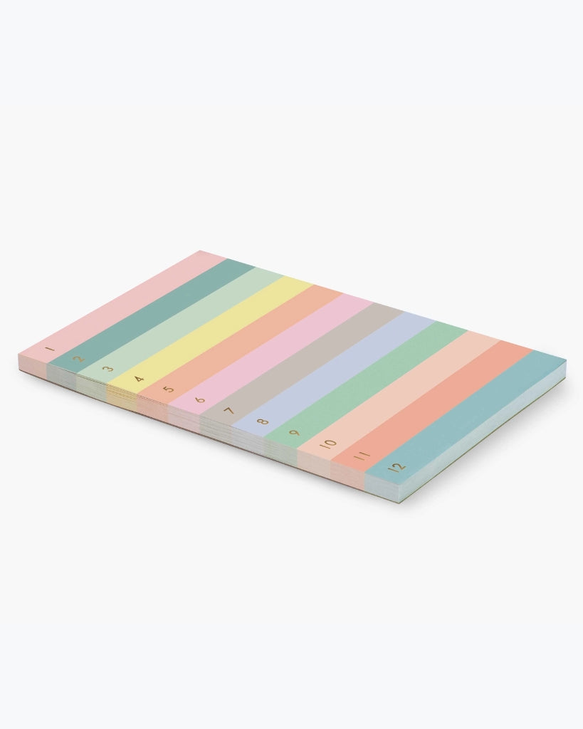 Memo Notepad - Numbered Colorblock [PRE ORDER]