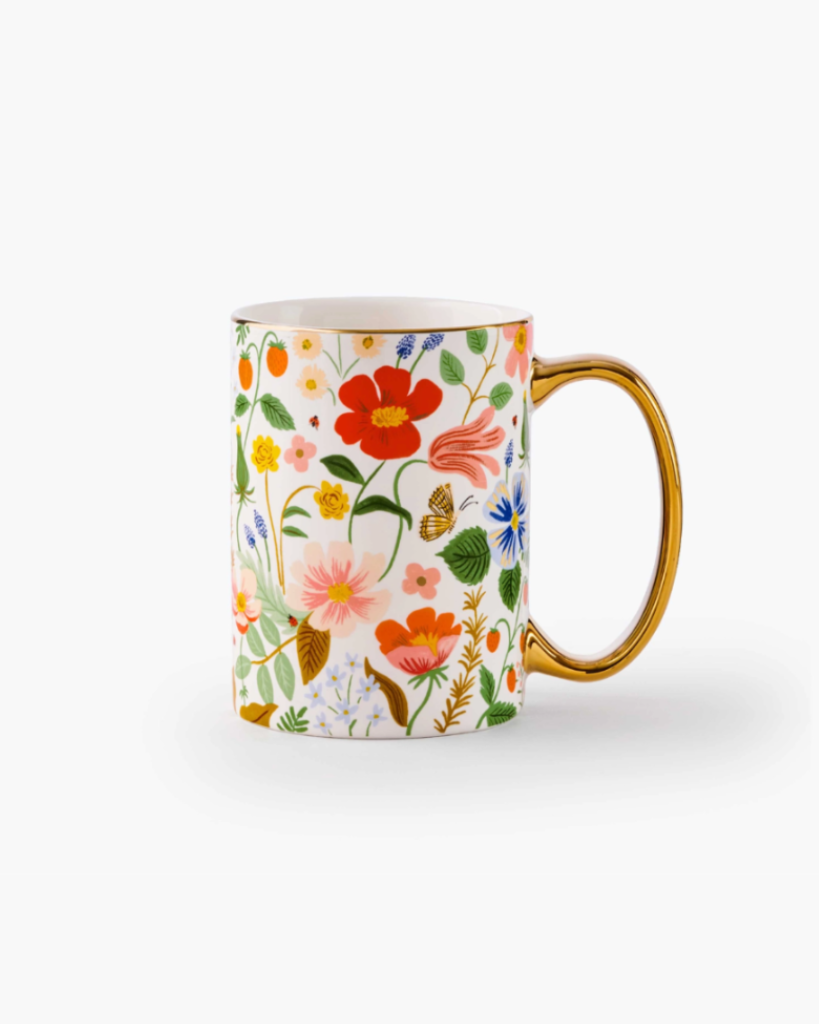 Porcelain Mug - Strawberry Fields