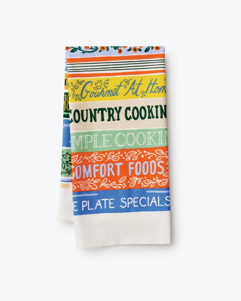 Tea Towel - Cookbooks [PRE ORDER]