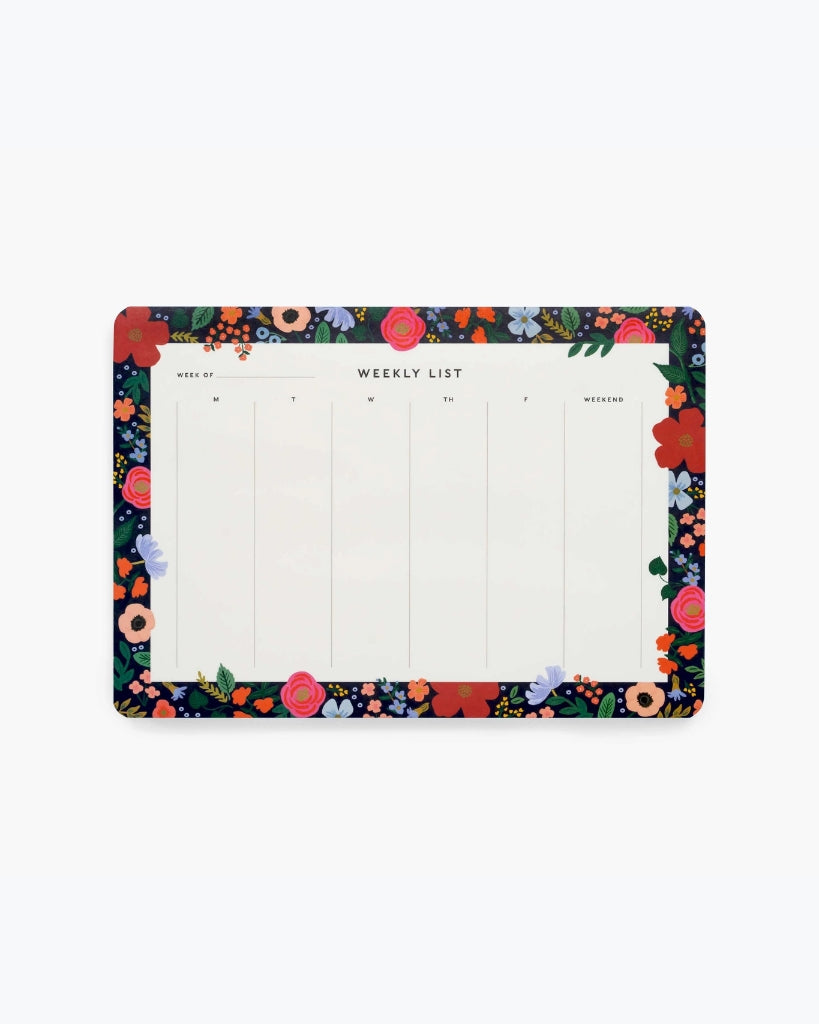 Weekly Desk Pad - Wild Rose