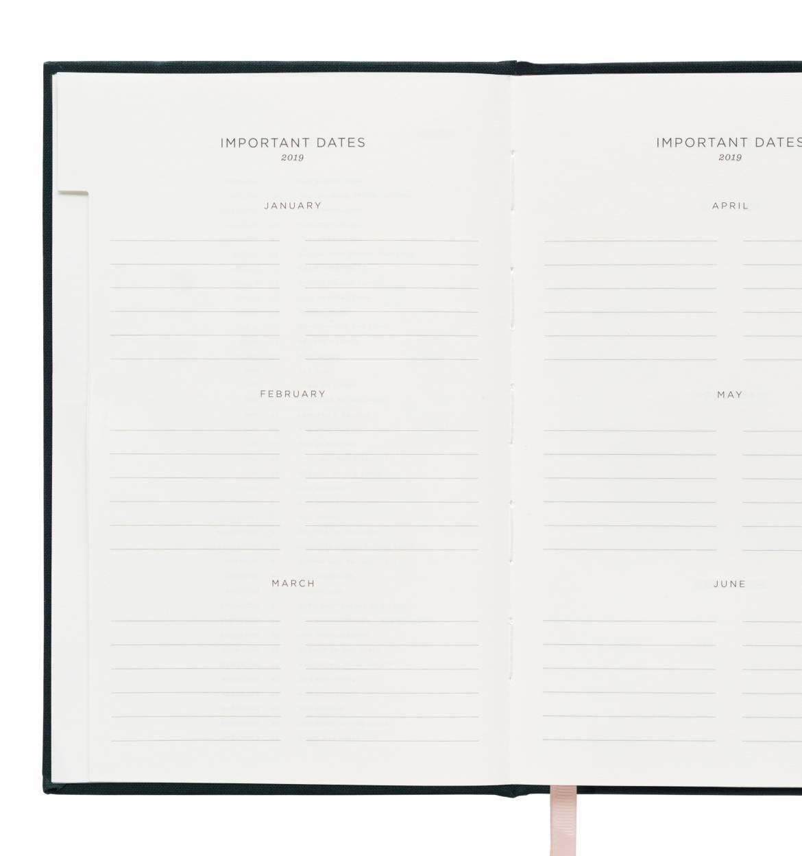 Everyday 12-Month Agenda 2019 - Navy