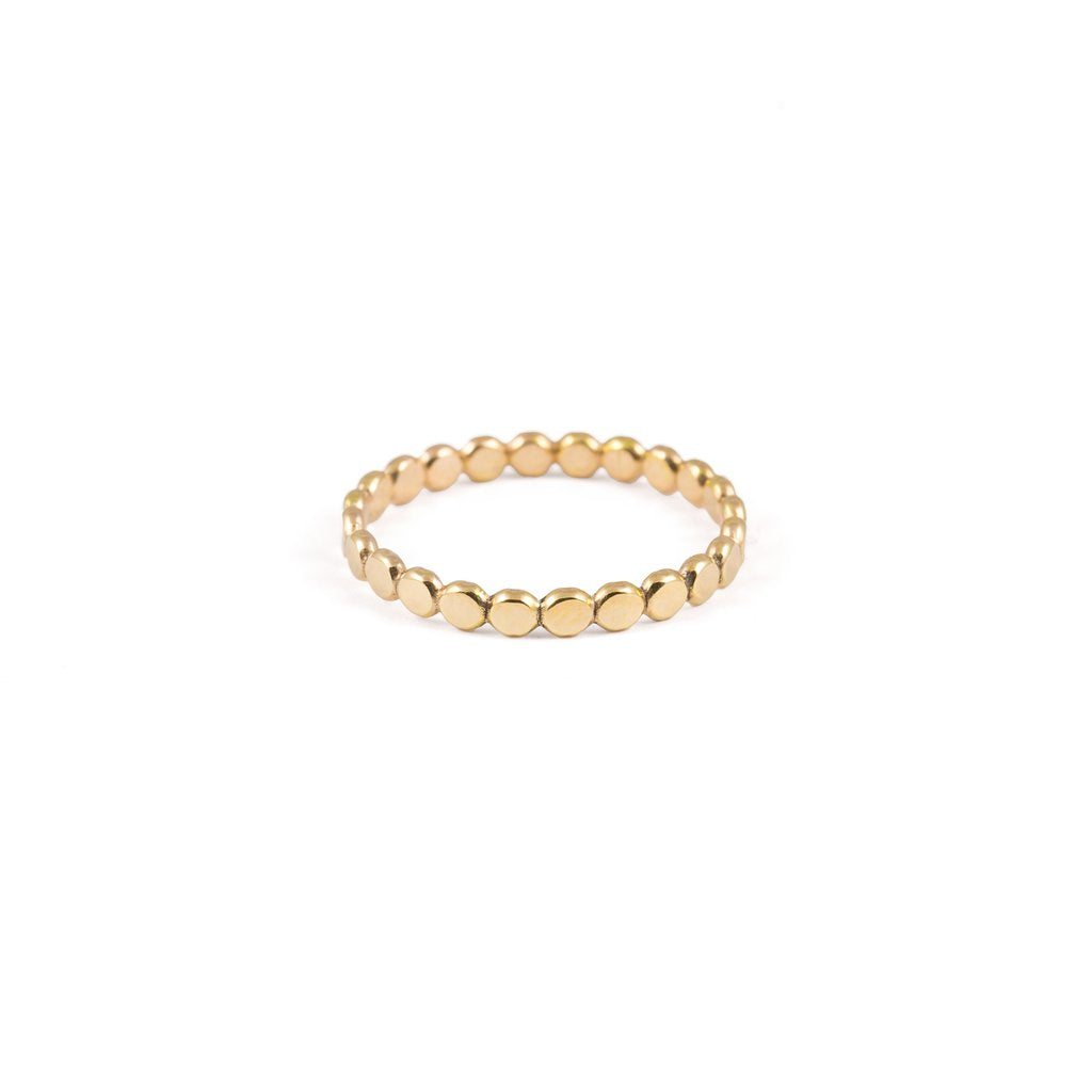 Sequin Stacking Ring - Gold