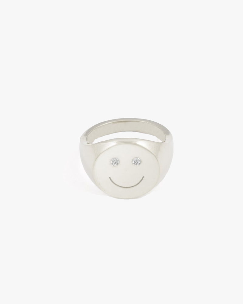 
                      
                        Smiley Signet Ring - Silver [PRE ORDER]
                      
                    