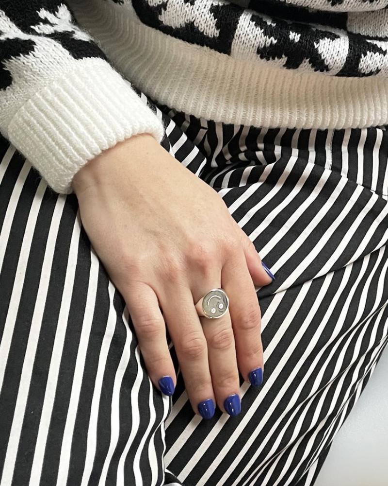 
                      
                        Smiley Signet Ring - Silver [PRE ORDER]
                      
                    